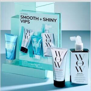 COLOR WOW Smooth + Shiny VIPS Hair Kit Color Security Shampoo, Money, Dream Coat